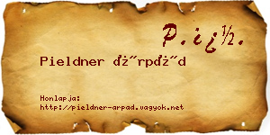 Pieldner Árpád névjegykártya